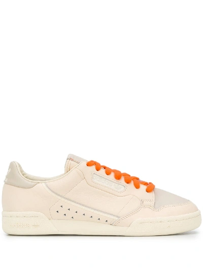 Shop Adidas Originals By Pharrell Williams Continental 80 Embossed Logo Sneakers In Neutrals