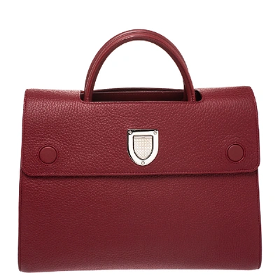 Pre-owned Dior Ever Tote In Red