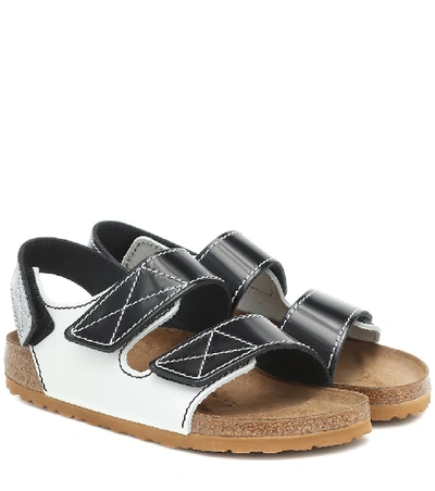 Shop Proenza Schouler X Birkenstock Milano Leather Sandals In Black