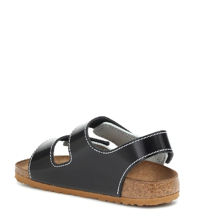 Shop Proenza Schouler X Birkenstock Milano Leather Sandals In Black