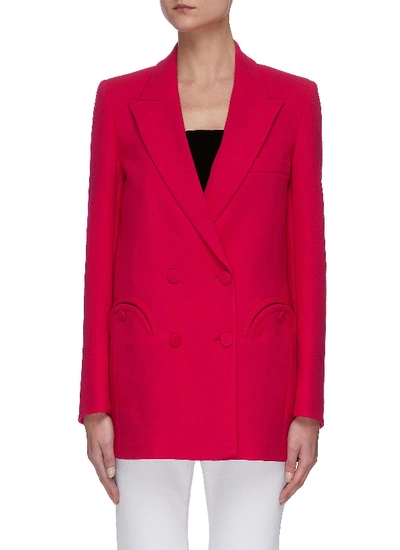 Shop Blazé Milano Cool & Easy Everyday' Double Breast Blazer In Pink