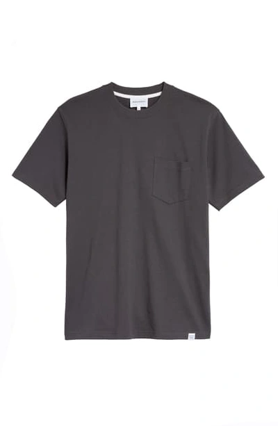 Shop Norse Projects Johannes Pocket T-shirt In Slate Grey