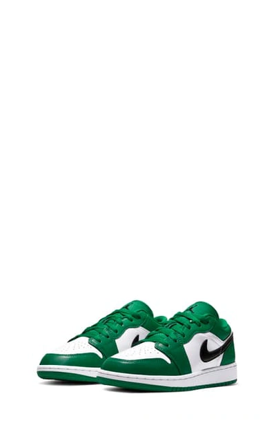 Shop Jordan 1 Low' Sneaker In Pine Green/ Black/ White