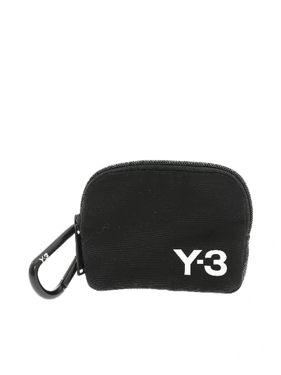 Shop Y-3 Coin Purse With Logo In Black