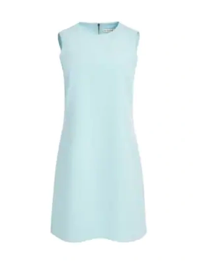 Shop Alice And Olivia Coley Sleeveless A-line Mini Dress In Powder Blue