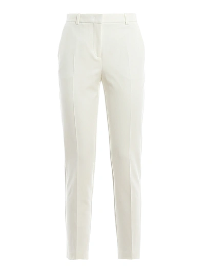 Shop Pinko Bella 15 Twill Pants In White
