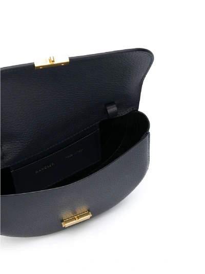 Shop Wandler Anna Leather Belt Bag In Blue