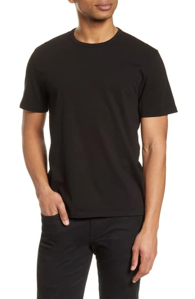 Shop Vince Solid T-shirt In True Black