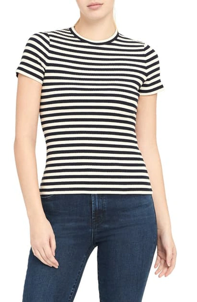 Shop Theory Stripe Tiny Tee In Navy Multi - G2s