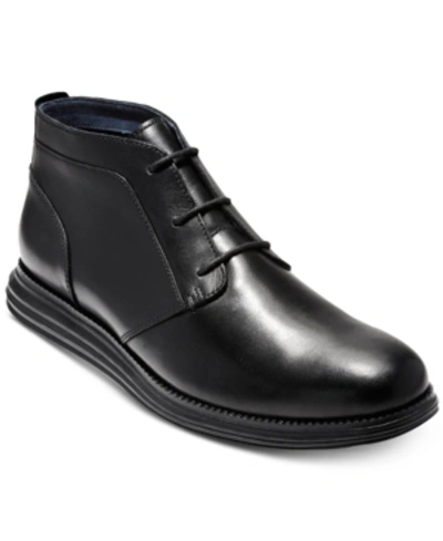 Shop Cole Haan Men's Original Grand Chukkas Men's Shoes In Black/ Black