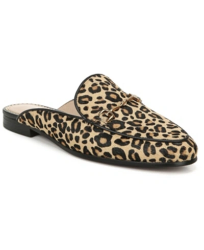 Shop Sam Edelman Linnie Mules Women's Shoes In New Nude Leopard Brahma