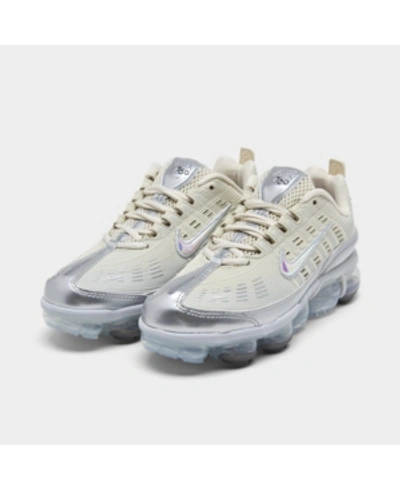 Shop Nike Women's Air Vapormax 360 Running Sneakers From Finish Line In Fossil/m Silver