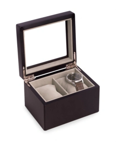 Shop Bey-berk 2 Watch Box In Black