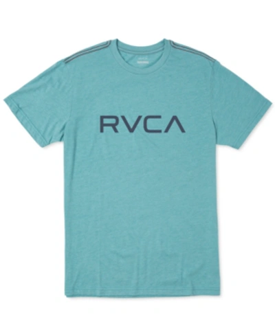 Shop Rvca Logo Graphic T-shirt In Bermuda Blue