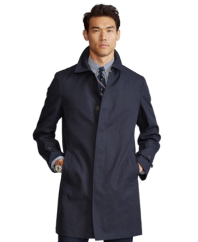 Polo Ralph Lauren Men's Cotton Gabardine Trench Coat In Navy | ModeSens
