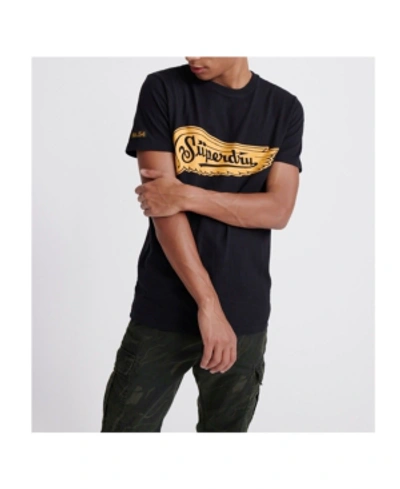 Shop Superdry Men's Merch Store Band T-shirt In Black