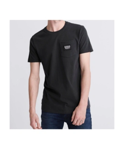 Shop Superdry Men's Merch Store Pocket Label T-shirt In Black