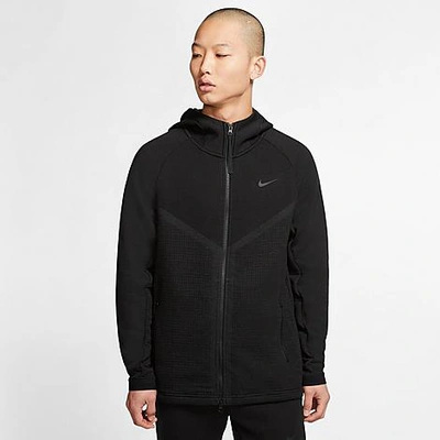 Shop Nike Men's Sportswear Tech Pack Windrunner Full-zip Hoodie In Black