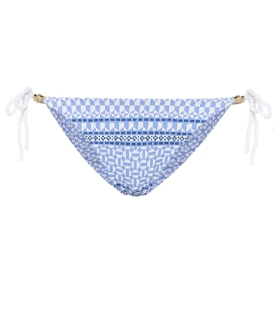 Heidi Klein Malta Reversible Bikini Bottoms In Blue