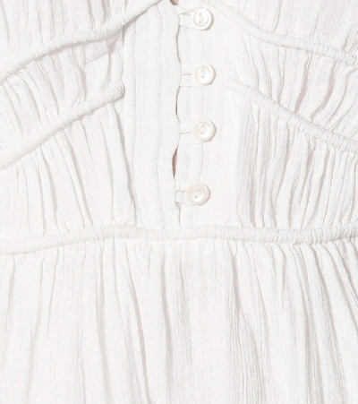 Shop Isabel Marant Yaxo Cotton Minidress In White