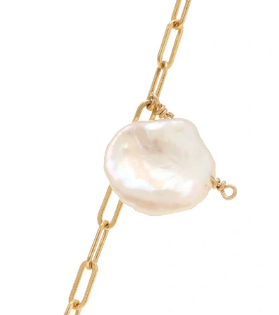 Shop Alighieri The Flashback River 24kt Gold-plated Necklace With Pearls