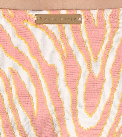 Shop Heidi Klein Cape Town Zebra-print Bikini Bottoms In Pink