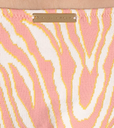 Heidi Klein Cape Town Zebra-print Bikini Bottoms In Pink