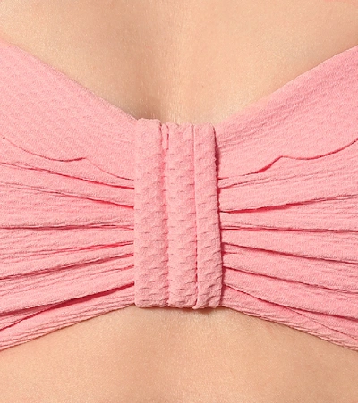 Heidi Klein South Beach Scalloped Bikini Top In Pink