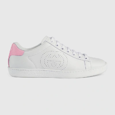 Shop Gucci Women's Ace Sneaker With Interlocking G In White