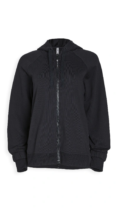 Shop Adidas By Stella Mccartney Essential Hoodie In Black