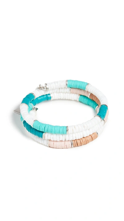 Shop Isabel Marant Bracelet In Green/silver