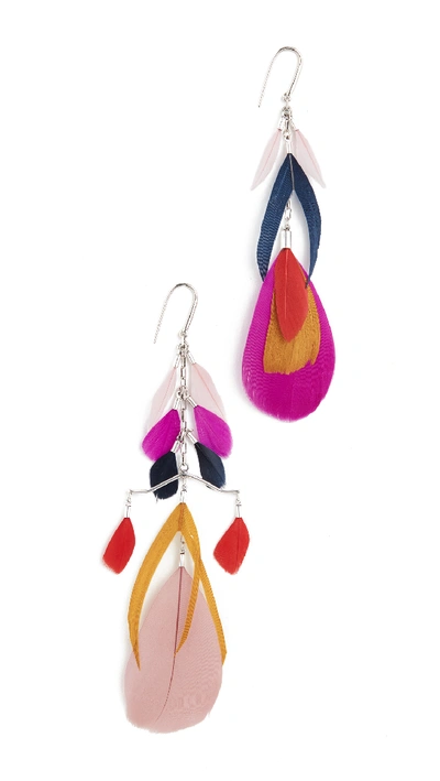 Shop Isabel Marant Boucle Orielle Earrings In Fuschia