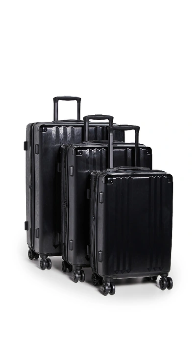 Shop Calpak Ambeur 3 Piece Luggage Set In Black
