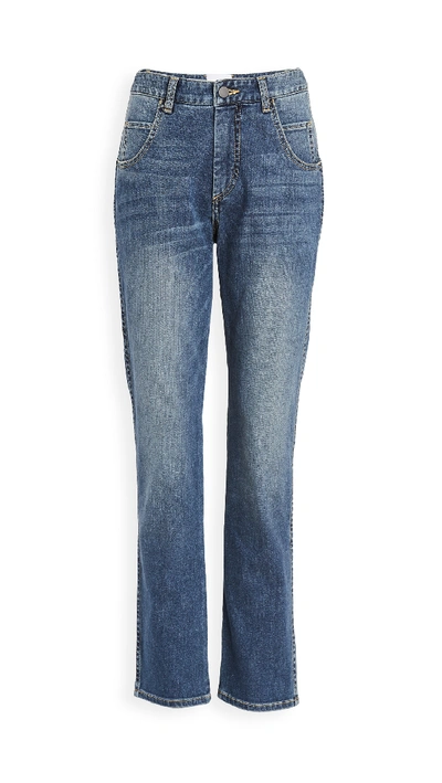 Shop Colovos Contour Jeans In Medium Fade