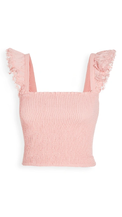 Shop Peixoto Mariel Top In Rose