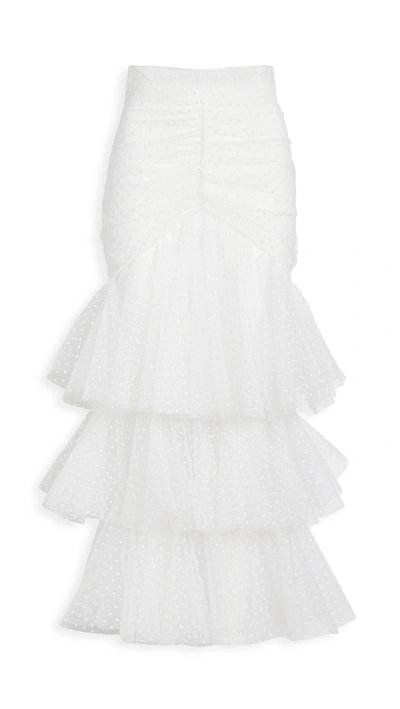 Shop Philosophy Di Lorenzo Serafini Layered Tulle Skirt In White