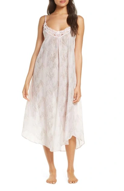 Shop Papinelle Falling Blossom Nightgown In Light Pink