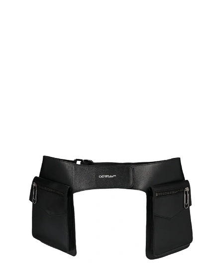 Shop Off-white Multi Pocket Belt In Black