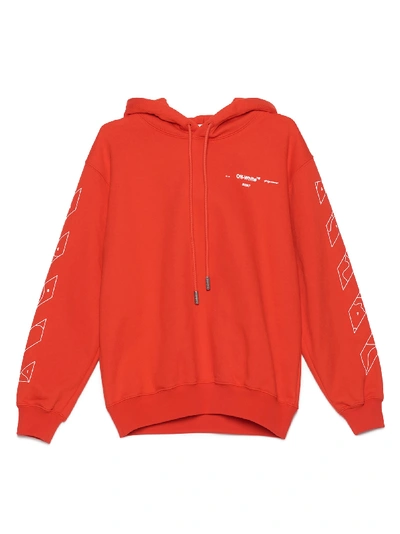 Shop Off-white Puzzle Arrows Hoodie In Red