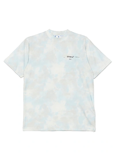 Shop Off-white T-shirt In Light Blue
