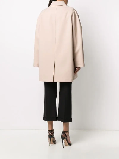 Shop Tom Ford Oversized Car Coat In Neutrals
