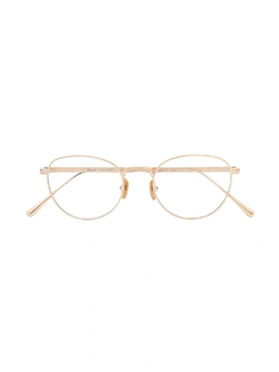 Shop Persol Cat-eye Frame Glasses In Gold