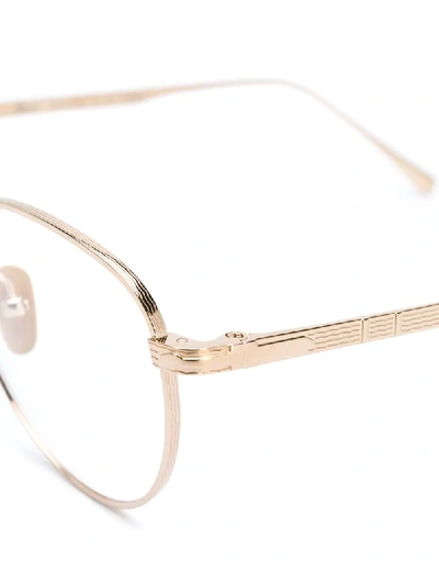 Shop Persol Cat-eye Frame Glasses In Gold