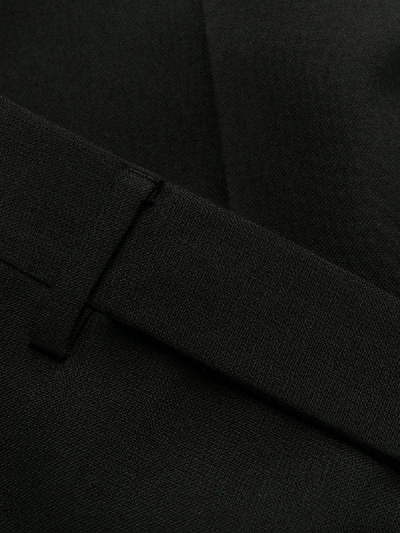 Shop Saint Laurent Mid-rise Tailored Trousers In Black