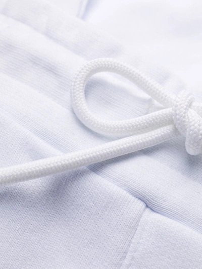 Msgm Side Patch Drawstring Track Pants In White