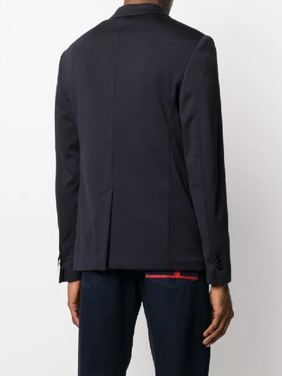 Shop Fendi Single-breasted Slim-fit Blazer In Blue