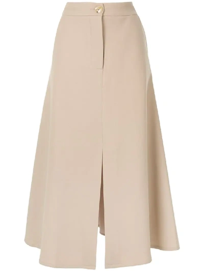 Shop Anna Quan Marianne A-line Skirt In Brown