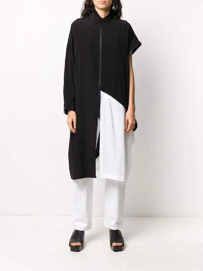 Shop Yohji Yamamoto Hemd Im Oversized-look In Black