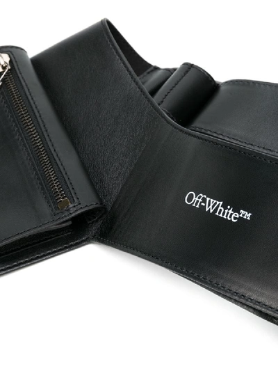 Shop Off-white Double-pocket Leather Belt Bag In Black