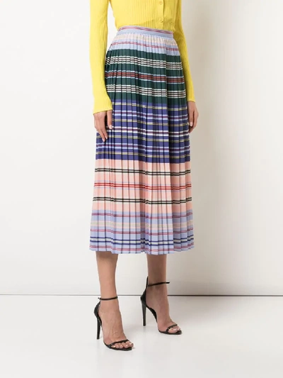 Shop Altuzarra Halyard Pleated Skirt In Multicolour